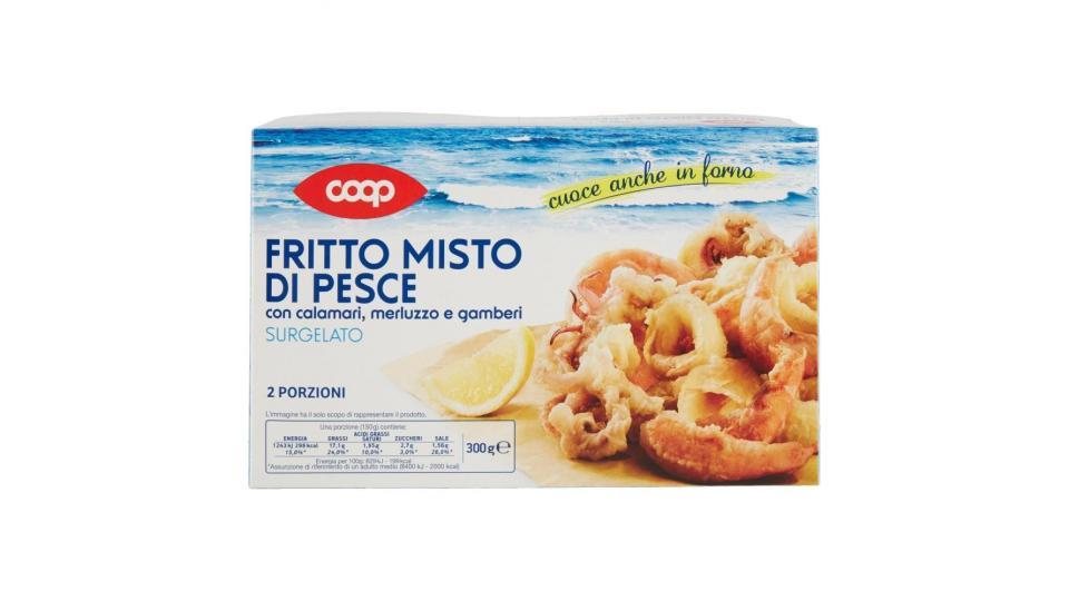 Fritto Misto Di Pesce Con Calamari, Merluzzo E Gamberi Surgelato