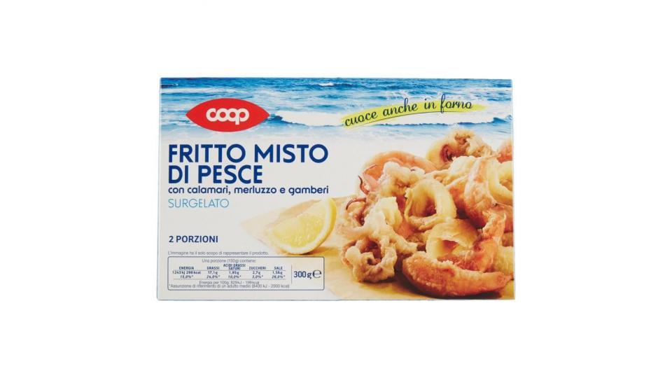 Fritto Misto Di Pesce Con Calamari, Merluzzo E Gamberi Surgelato