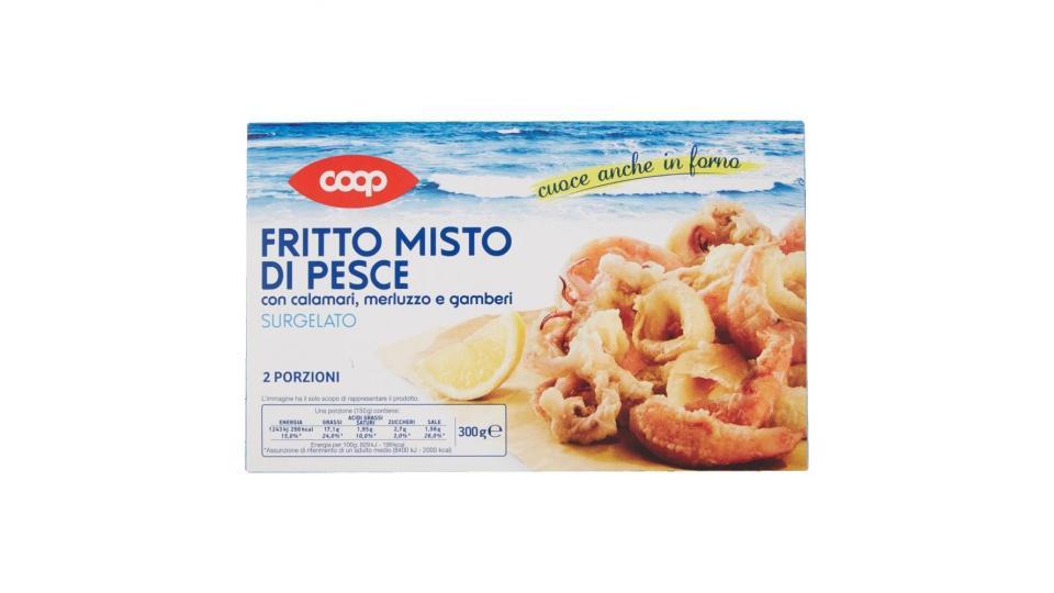 Fritto Misto Di Pesce Con Calamari, Merluzzo E Gamberi Surgelato