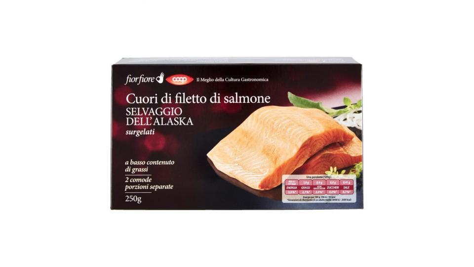 Cuori Di Filetto Di Salmone Selvaggio Dell'alaska Surgelati