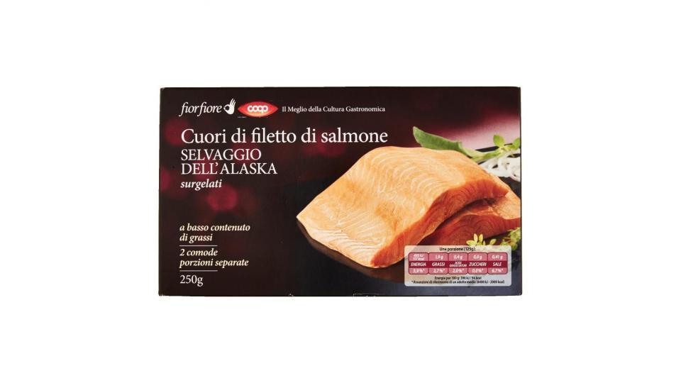 Cuori Di Filetto Di Salmone Selvaggio Dell'alaska Surgelati