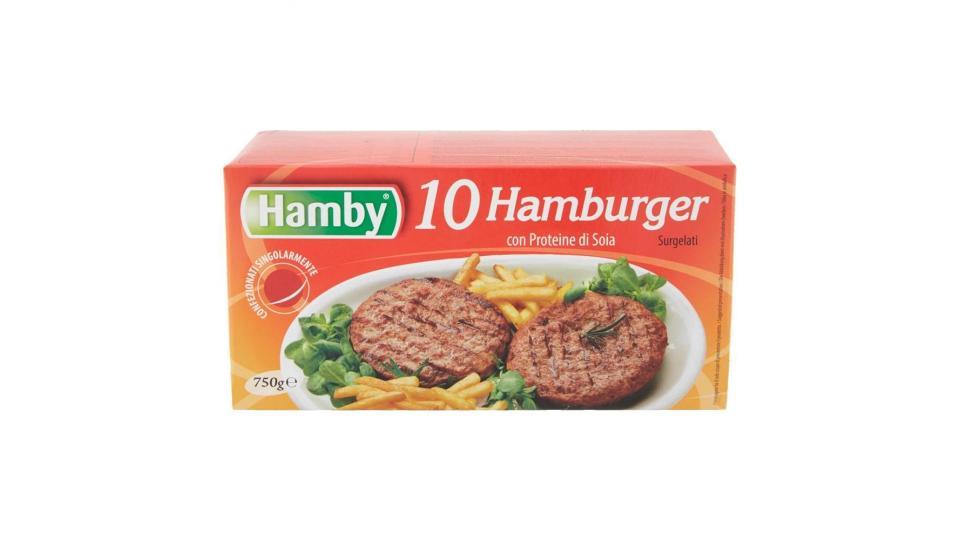 Hamby 10 Hamburger Surgelati Con Proteine Di Soia