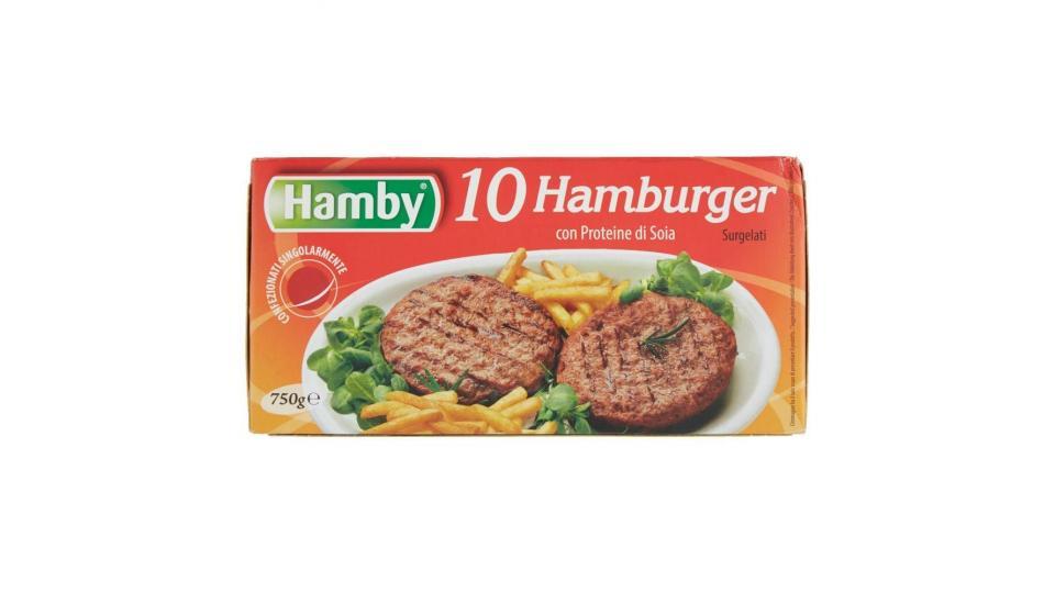 Hamby 10 Hamburger Surgelati Con Proteine Di Soia