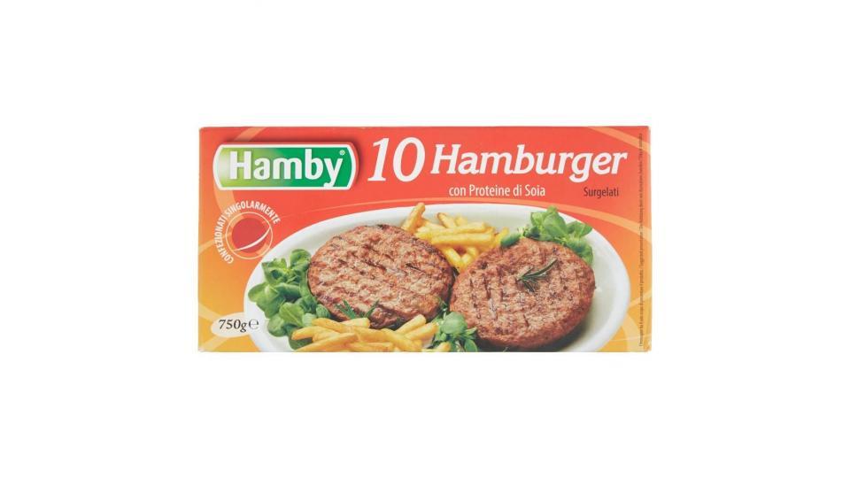 Hamby 10 Hamburger Surgelati Con Proteine Di Soia