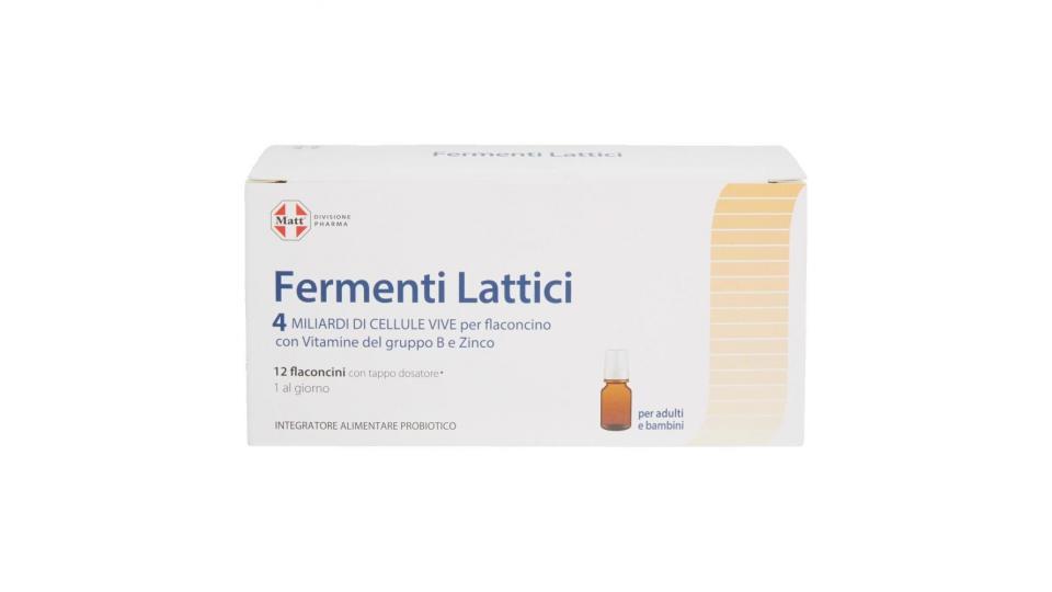 Matt Divisione Pharma Fermenti Lattici 12 Flaconcini