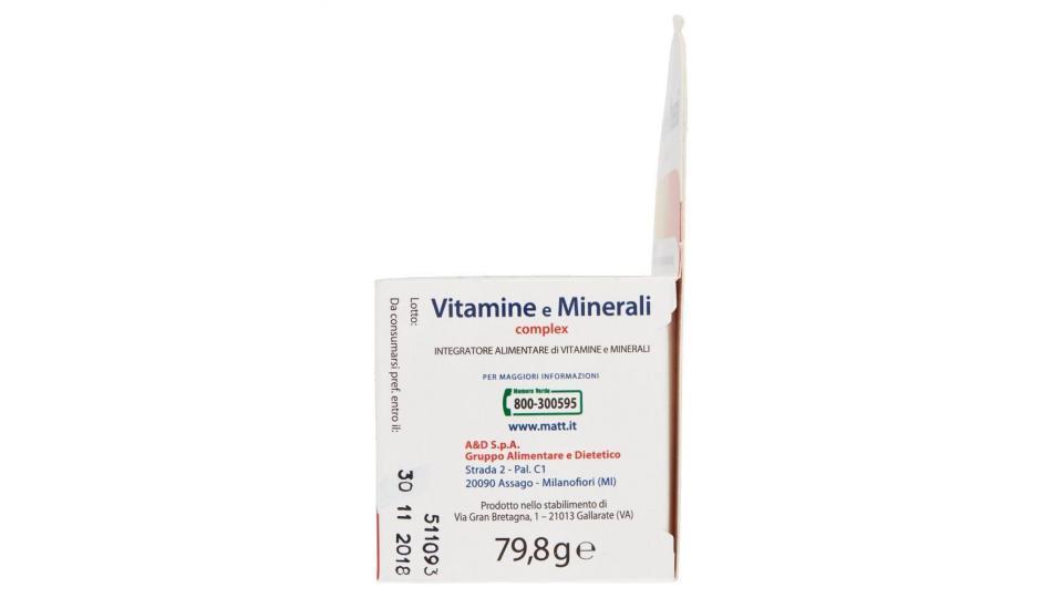 Matt Divisione Pharma Vitamine E Minerali Complex 60 Compresse