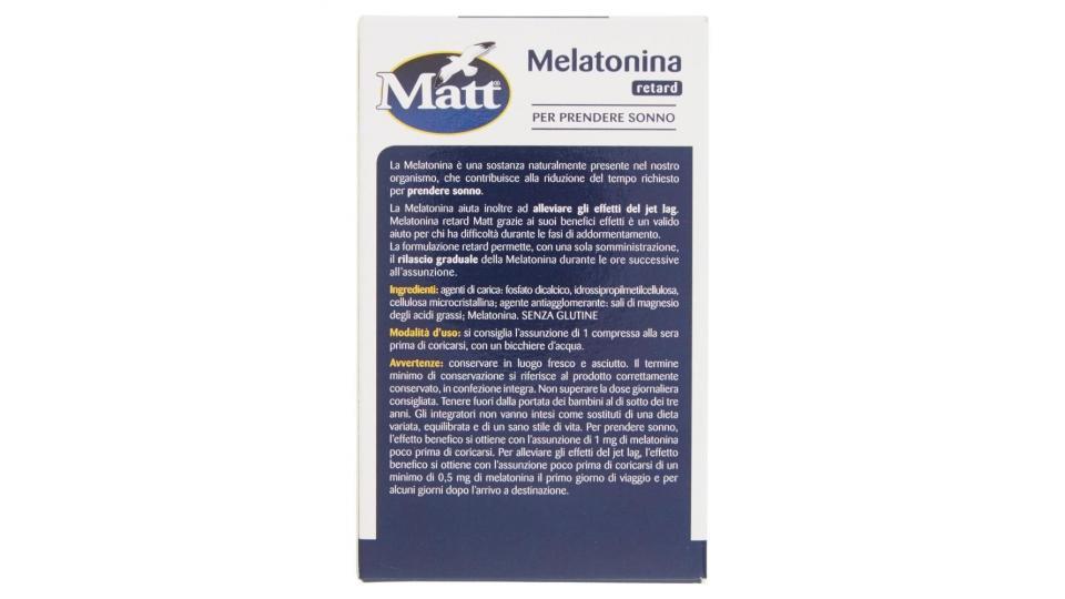 Matt&diet Benessere Melatonina Retard 80 Compresse