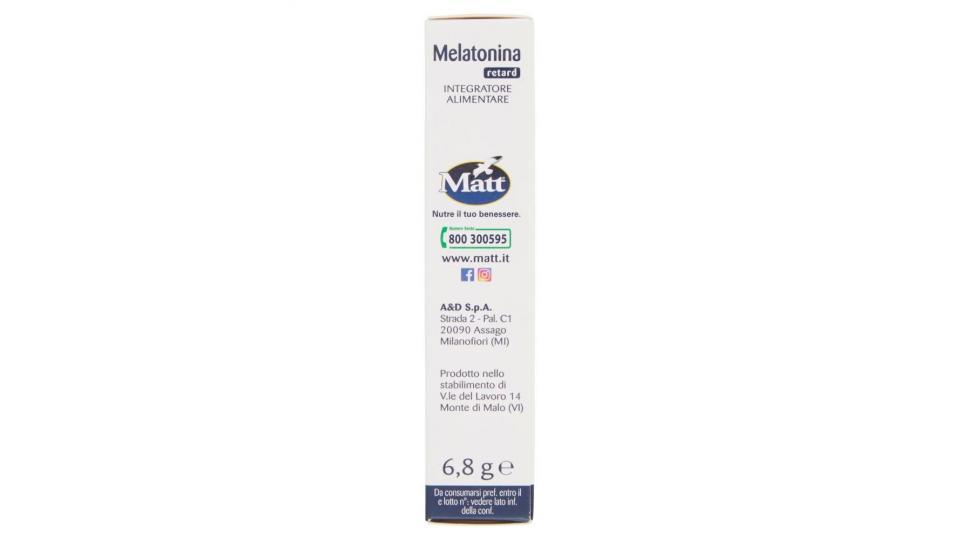 Matt&diet Benessere Melatonina Retard 80 Compresse