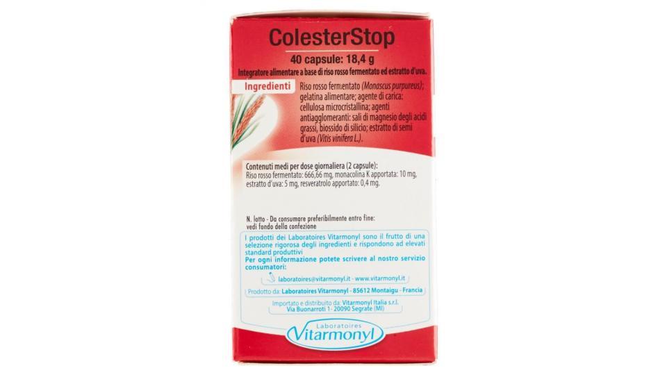 Laboratoires Vitarmonyl Colesterstop Controllo Del Colesterolo 40 Capsule