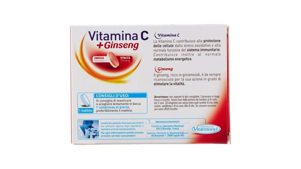 Laboratoires Vitarmonyl Vitamina C + Ginseng 24 Compresse: