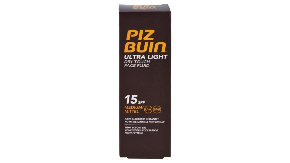 Piz Buin Ultra Light Dry Touch Face Fluid 15 Spf Medium