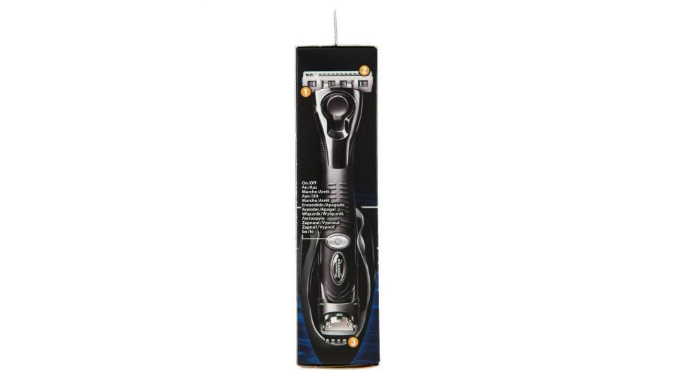 Wilkinson Sword Quattro Titanium Precision Rasoio 4 Lame + Trimmer Integrato