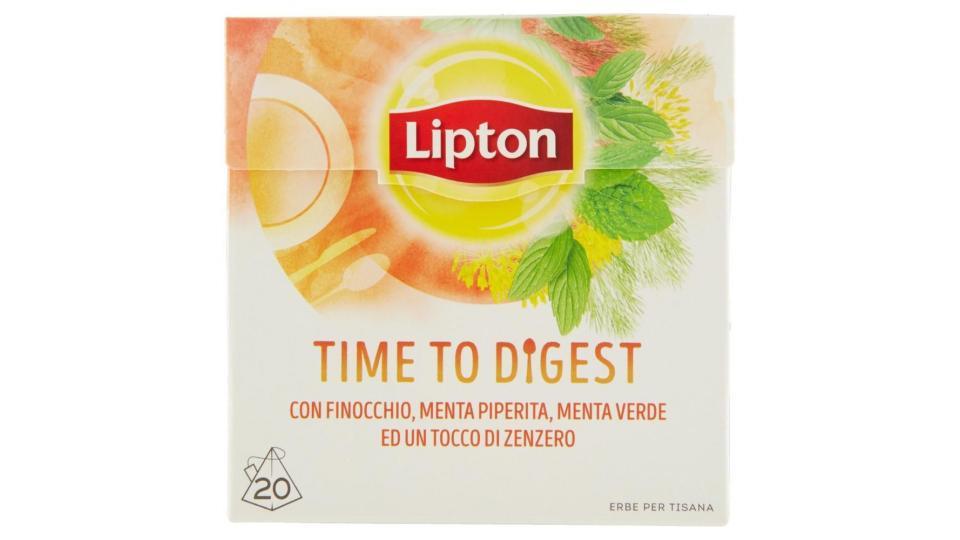 Lipton Time To Digest Con Finocchio, Menta Peperina, Menta Verde E Zenzero