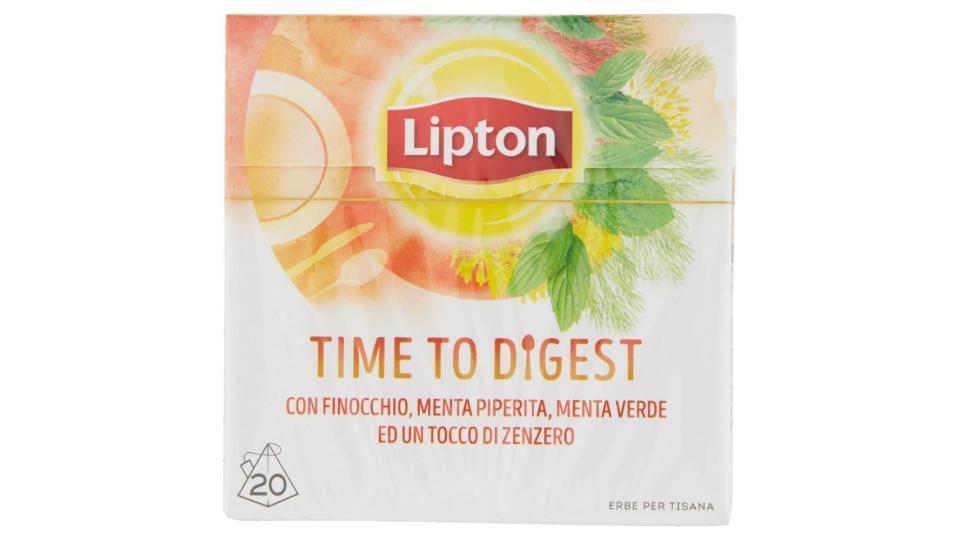 Lipton Time To Digest Con Finocchio, Menta Peperina, Menta Verde E Zenzero