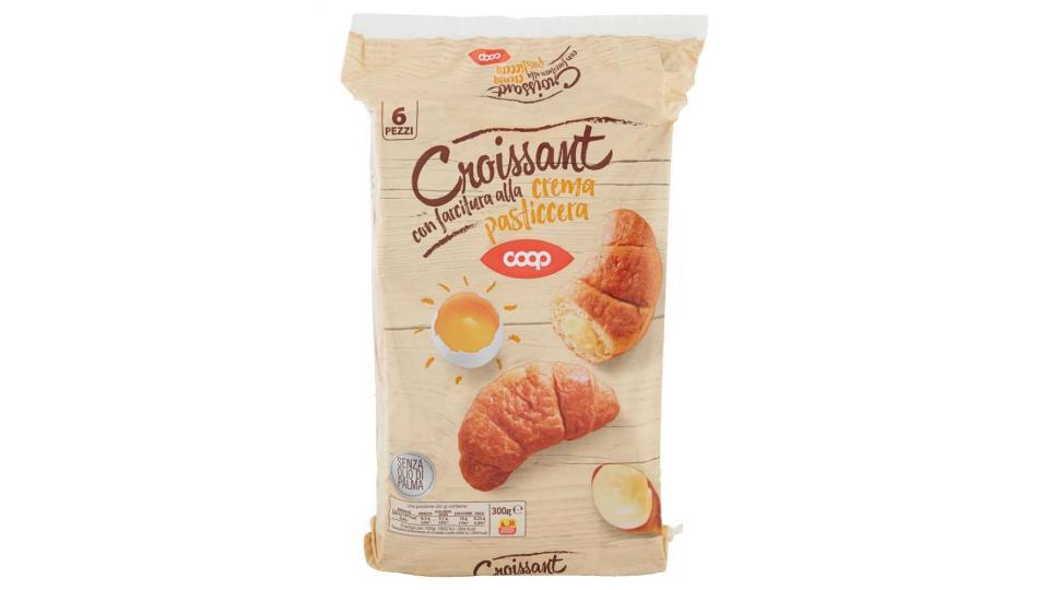 Croissant Con Farcitura Alla Crema Pasticcera 6 Pezzi