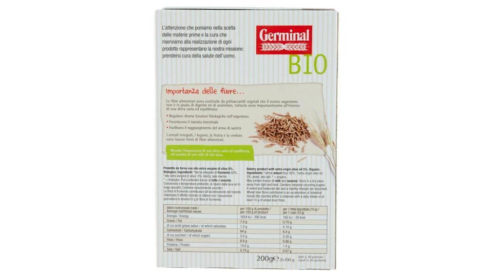 Germinal Bio Fette Biscottate Integrali Senza Zuccheri Aggiunti