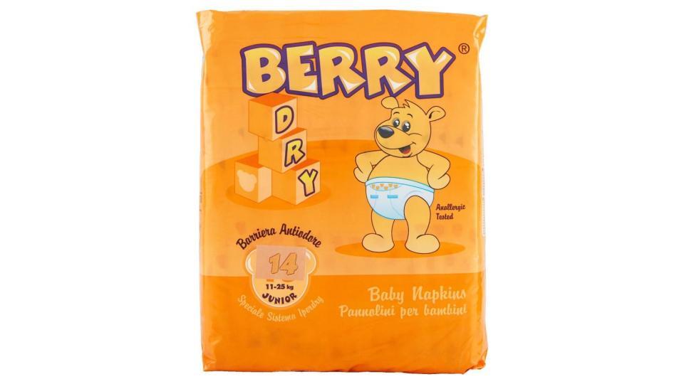 Berry Dry Baby Napkins 11-25 Kg Junior