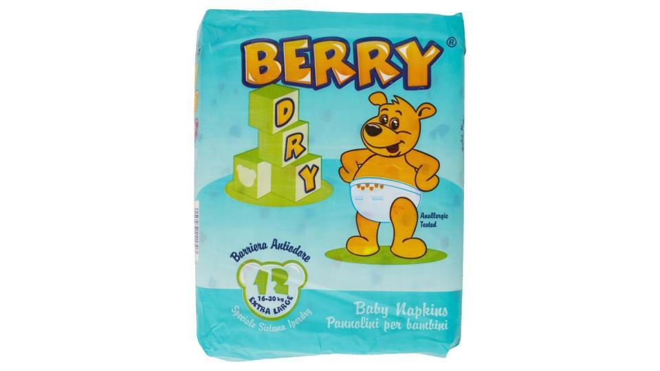 Berry Dry Baby Napkins 16-30 Kg Extra Large