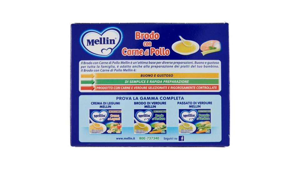 Mellin Brodo Con Carne Di Pollo 10 Bustine Monodose