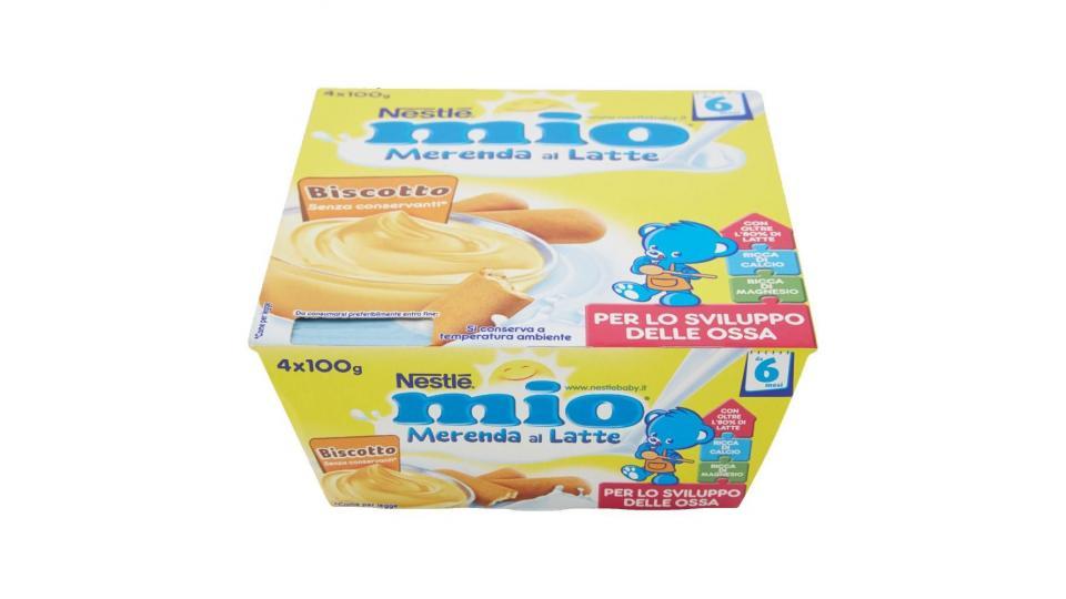 Nestlé Mio Merenda Al Latte Biscotto Da 6 Mesi 4 Vasetti Plastica