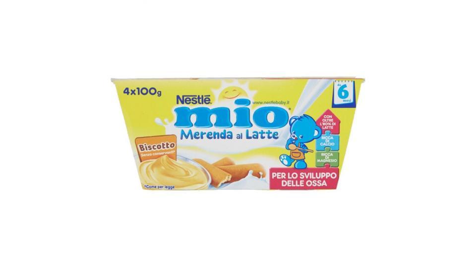 Nestlé Mio Merenda Al Latte Biscotto Da 6 Mesi 4 Vasetti Plastica