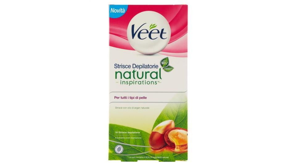 Veet Strisce Depilatorie Natural Inspirations Per Tutti I Tipi Di Pelle 16