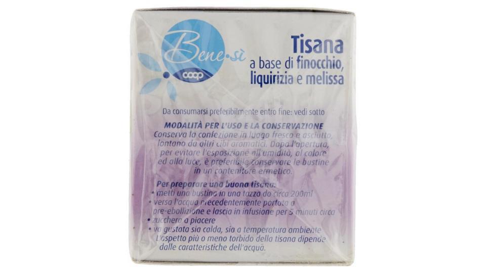 Tisana A Base Di Finocchio, Liquirizia E Melissa 20 Filtri