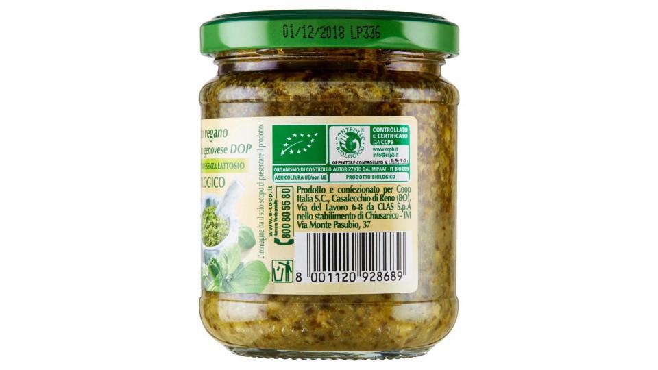 Pesto Vegano Con Basilico Genovese Dop Biologico