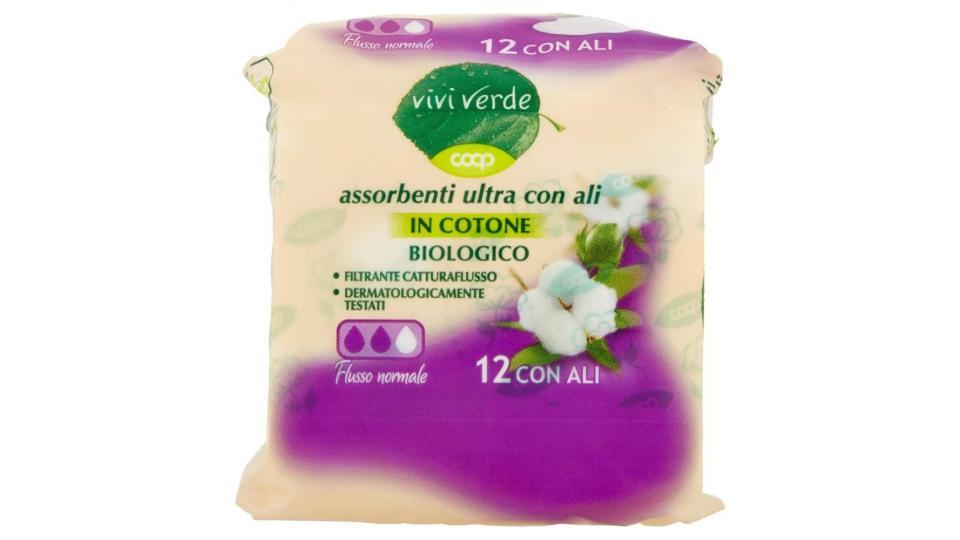 Assorbenti Ultra Con Ali In Cotone Biologico Flusso Normale