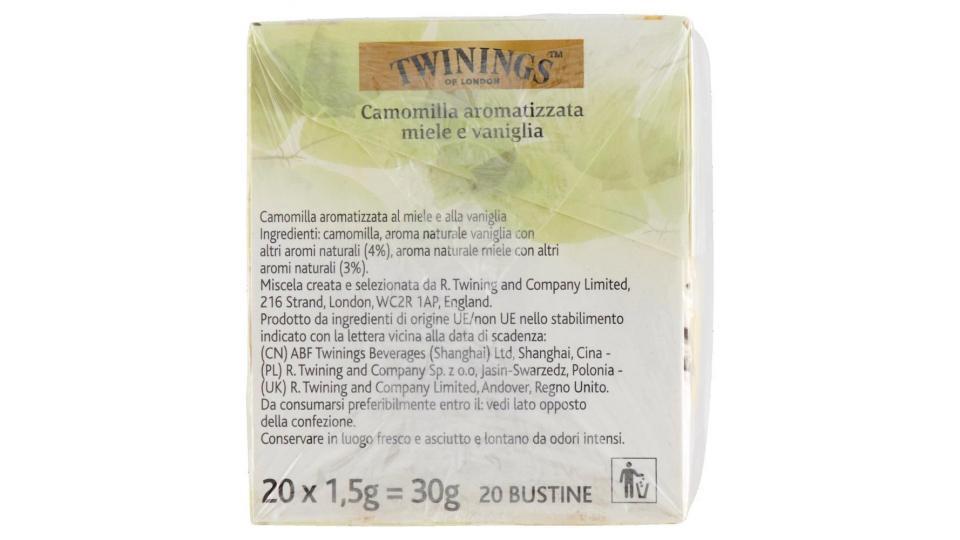 Twinings Camomilla Aromatizzata Miele E Vaniglia 20 X