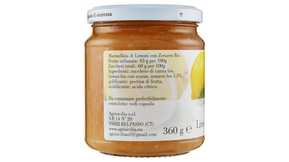 Sicilizie Marmellata Di Limoni Con Zenzero Biologica
