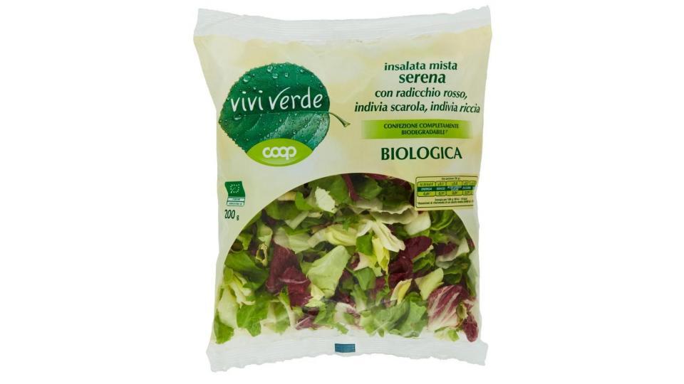 Insalata Mista Serena Con Radicchio Rosso, Indivia Scarola, Indivia Riccia Biologica