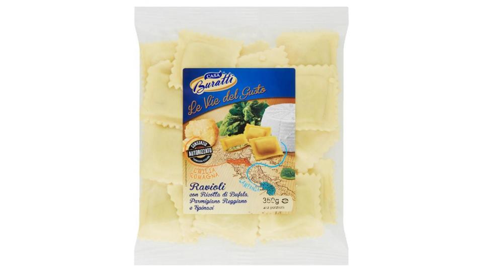 Casa Buratti Le Vie Del Gusto Ravioli Con Ricotta Di Bufala, Parmigiano Reggiano E Spinaci