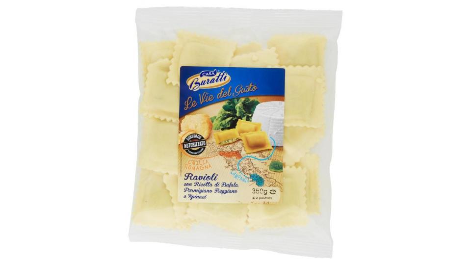 Casa Buratti Le Vie Del Gusto Ravioli Con Ricotta Di Bufala, Parmigiano Reggiano E Spinaci