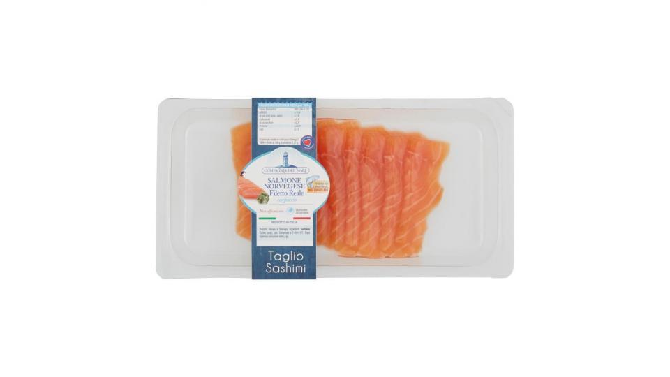 Compagnia Dei Mari Salmone Norvegese Filetto Reale Carpaccio Non Affumicato Taglio Sashimi