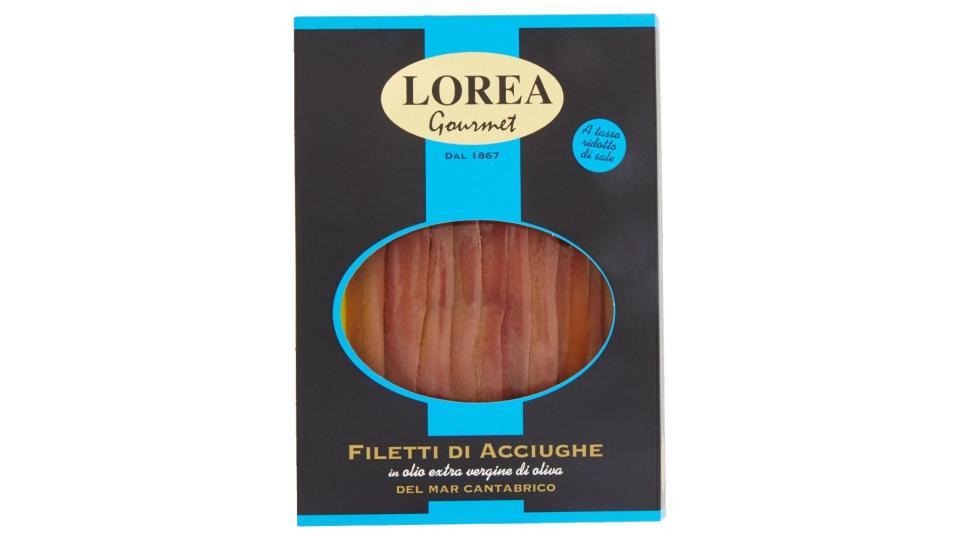 Lorea Gourmet Filetti Di Acciughe In Olio Extra Vergine Di Oliva Del Mar Cantabrico