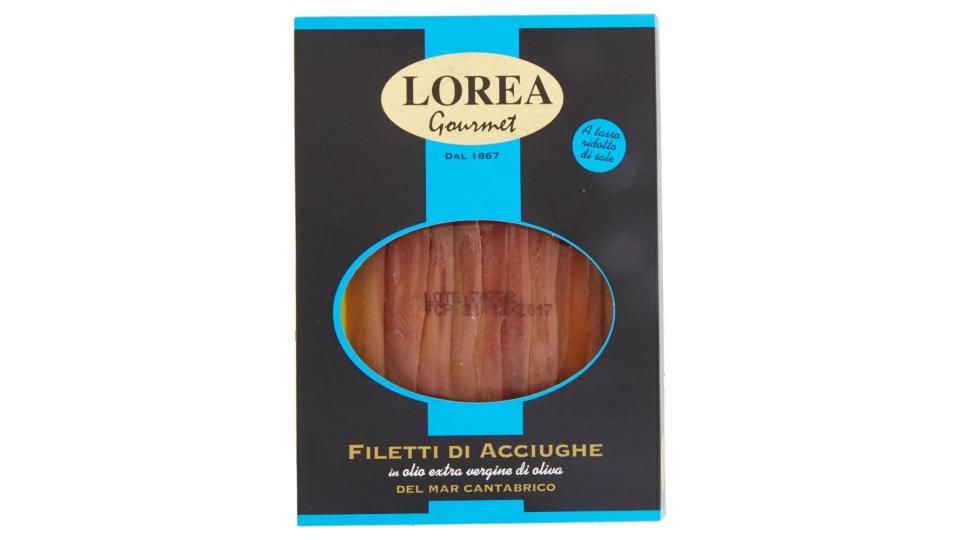 Lorea Gourmet Filetti Di Acciughe In Olio Extra Vergine Di Oliva Del Mar Cantabrico