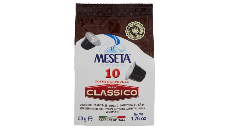 Meseta Gusto Classico 10 Coffee Capsules