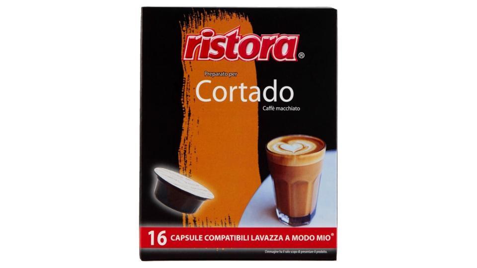 Ristora Preparato Per Cortado Caffè Macchiato 16 Capsule Compatibili Lavazza A Modo Mio