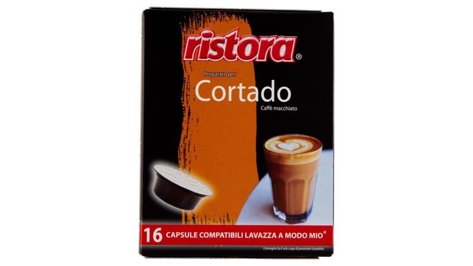 Ristora Preparato Per Cortado Caffè Macchiato 16 Capsule Compatibili Lavazza A Modo Mio