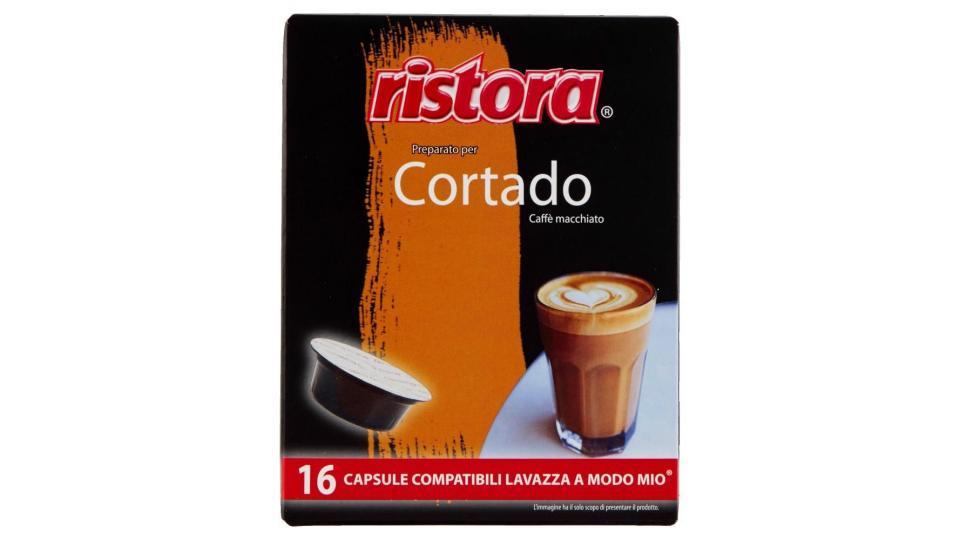 Ristora Preparato Per Cortado Caffè Macchiato 16 Capsule Compatibili Lavazza A Modo Mio