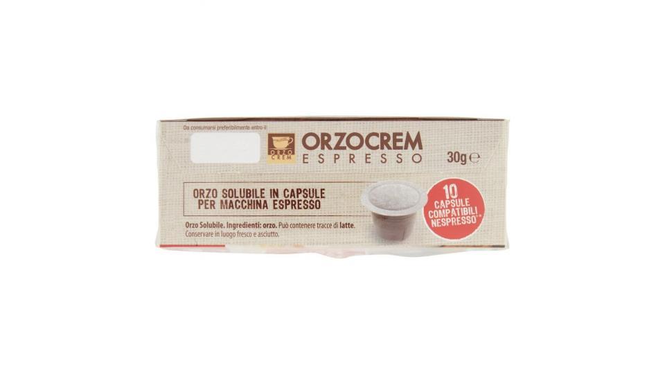 Orzocrem Espresso 10 Capsule