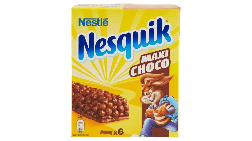 Nesquik Maxichoco Barretta Di Cereali Integrali Al Cioccolato