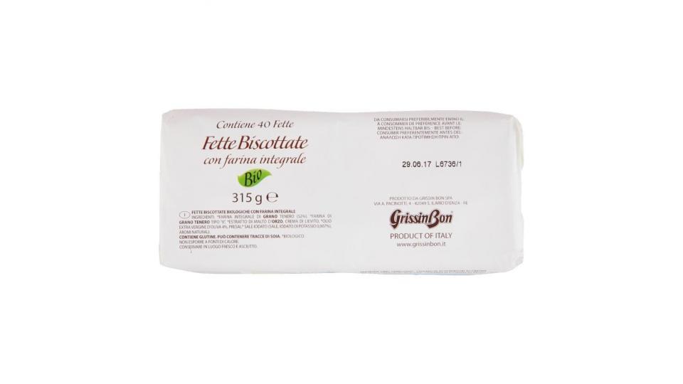 Grissinbon Fette Biscottate Con Farina Integrale Bio 40 Fette