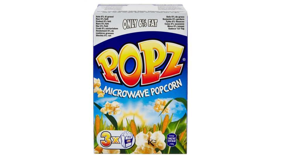 Popz Microwave Popcorn Only 6% Fat