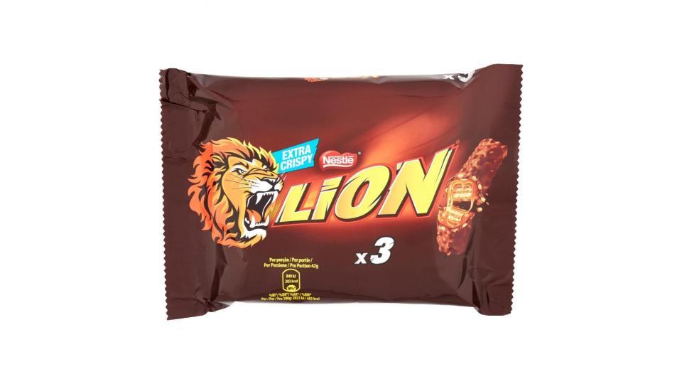 Nestlé Lion Snack Con Wafer Toffee E Cereali Ricoperti Di Cioccolato Al Latte 3 Snack Da