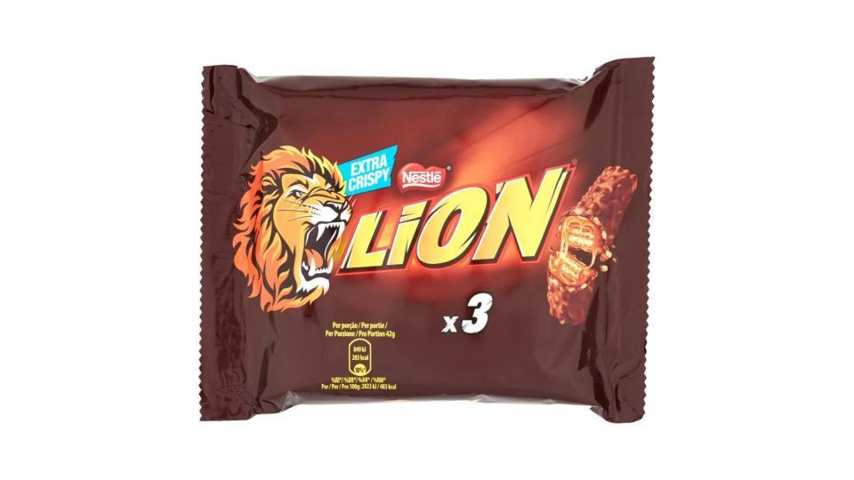 Nestlé Lion Snack Con Wafer Toffee E Cereali Ricoperti Di Cioccolato Al Latte 3 Snack Da