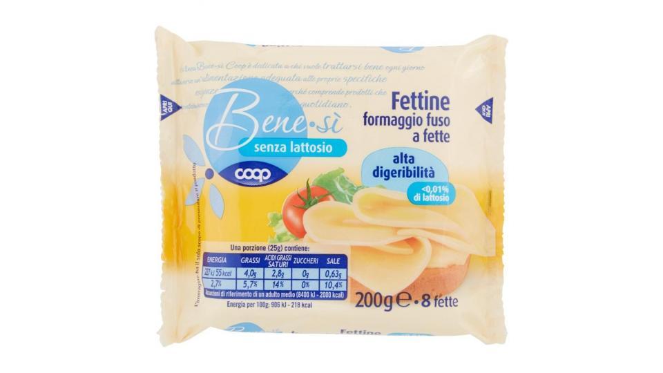 Senza Lattosio Fettine Formaggio Fuso A Fette Alta Digeribilità 8 Fette