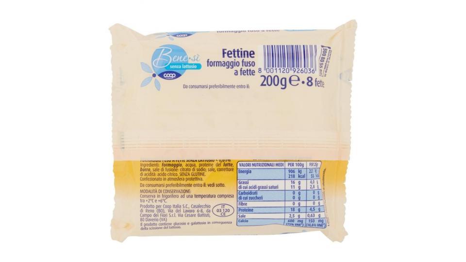 Senza Lattosio Fettine Formaggio Fuso A Fette Alta Digeribilità 8 Fette