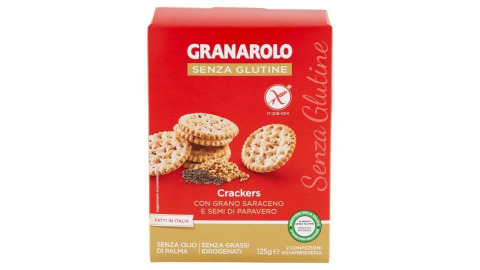 Granarolo Senza Glutine Crackers Con Grano Saraceno E Semi Di Papavero 2 X